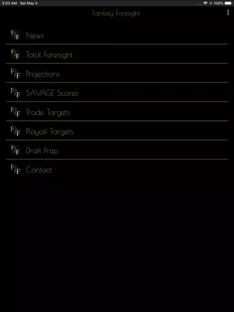 Capturas de pantalla de Fantasy Foresight iPad 