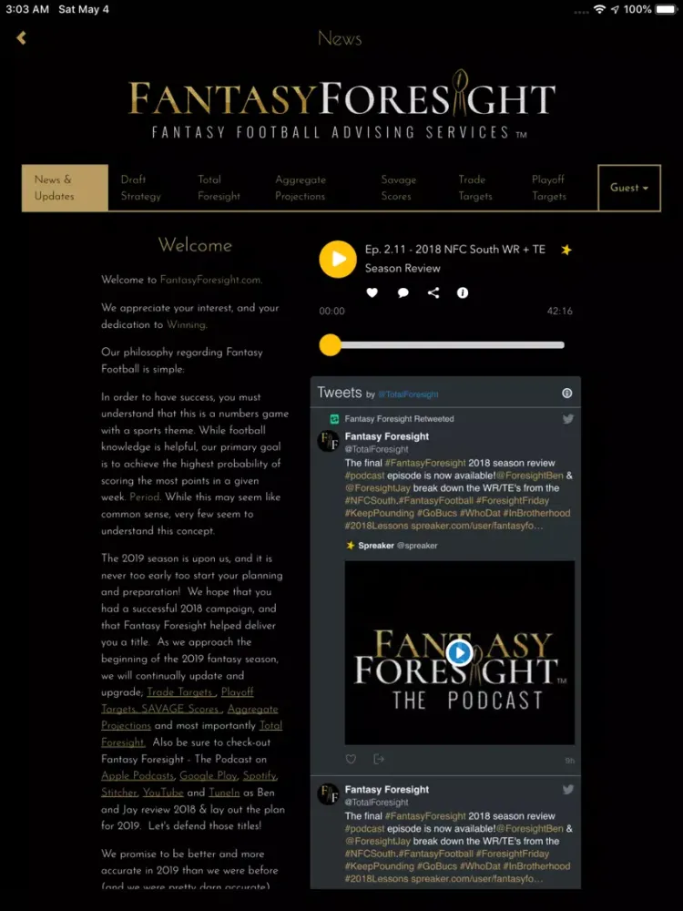 Capturas de pantalla de Fantasy Foresight iPad 
