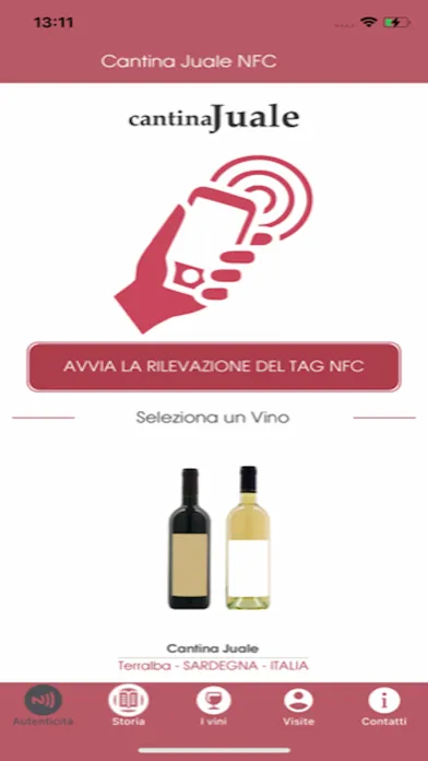 Tangkapan layar Cantina Juale NFC