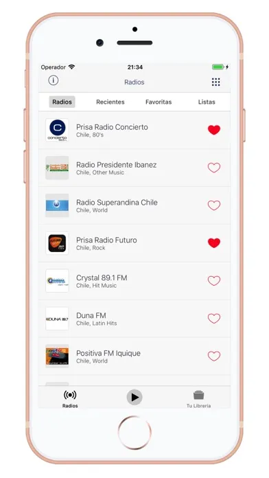 Radios de Chile - AM/FM سکرین شاٹس