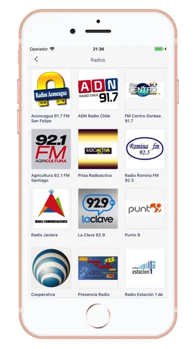 Radios de Chile - AM/FM سکرین شاٹس