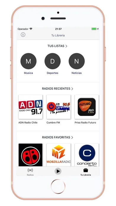 Radios de Chile - AM/FM سکرین شاٹس