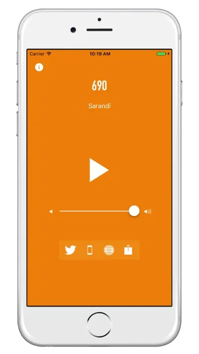 Tangkapan skrin Radio Sarandí