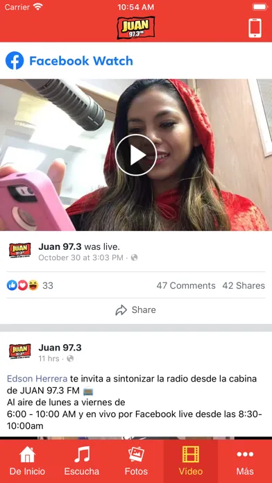 Tangkapan skrin Juan 97.3