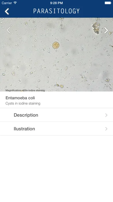 Captures d'écran de Parasitology