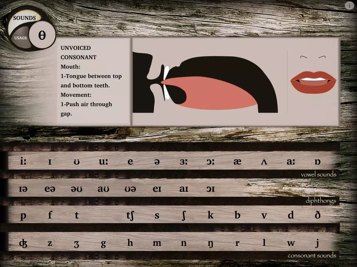Ảnh chụp màn hình của English Phonemes iPad 