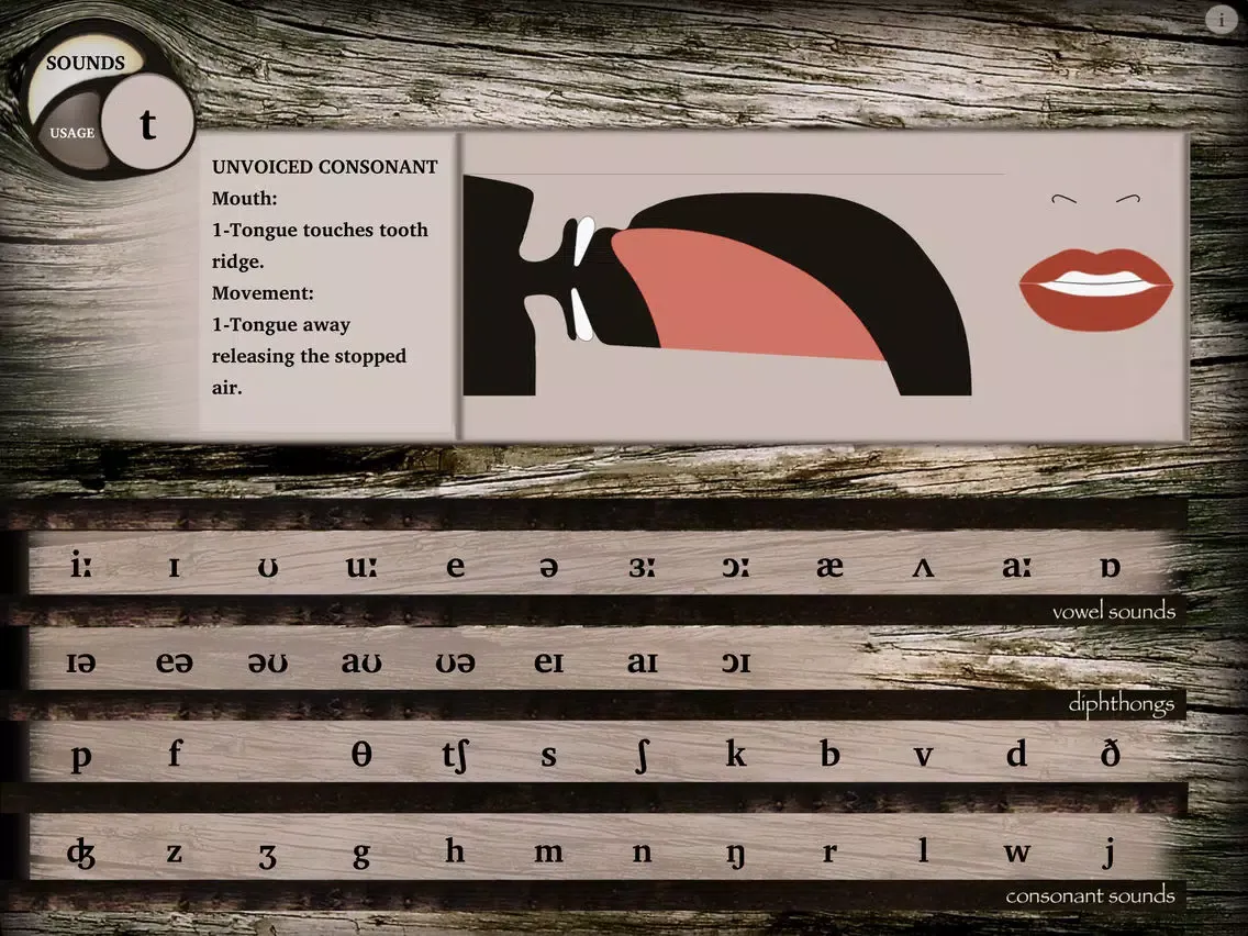 Ảnh chụp màn hình của English Phonemes iPad 