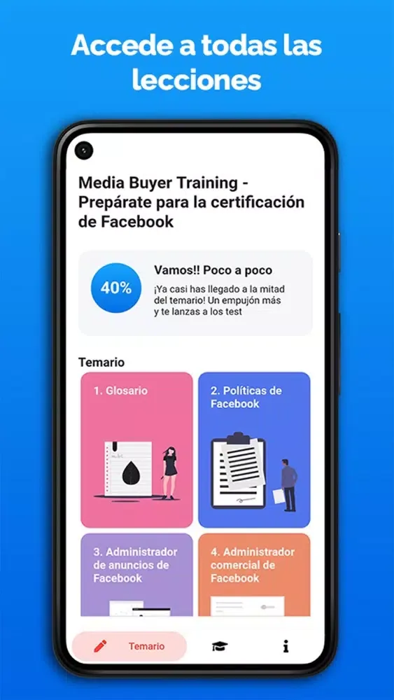 Capturas de pantalla de Media Buyer Training Lite