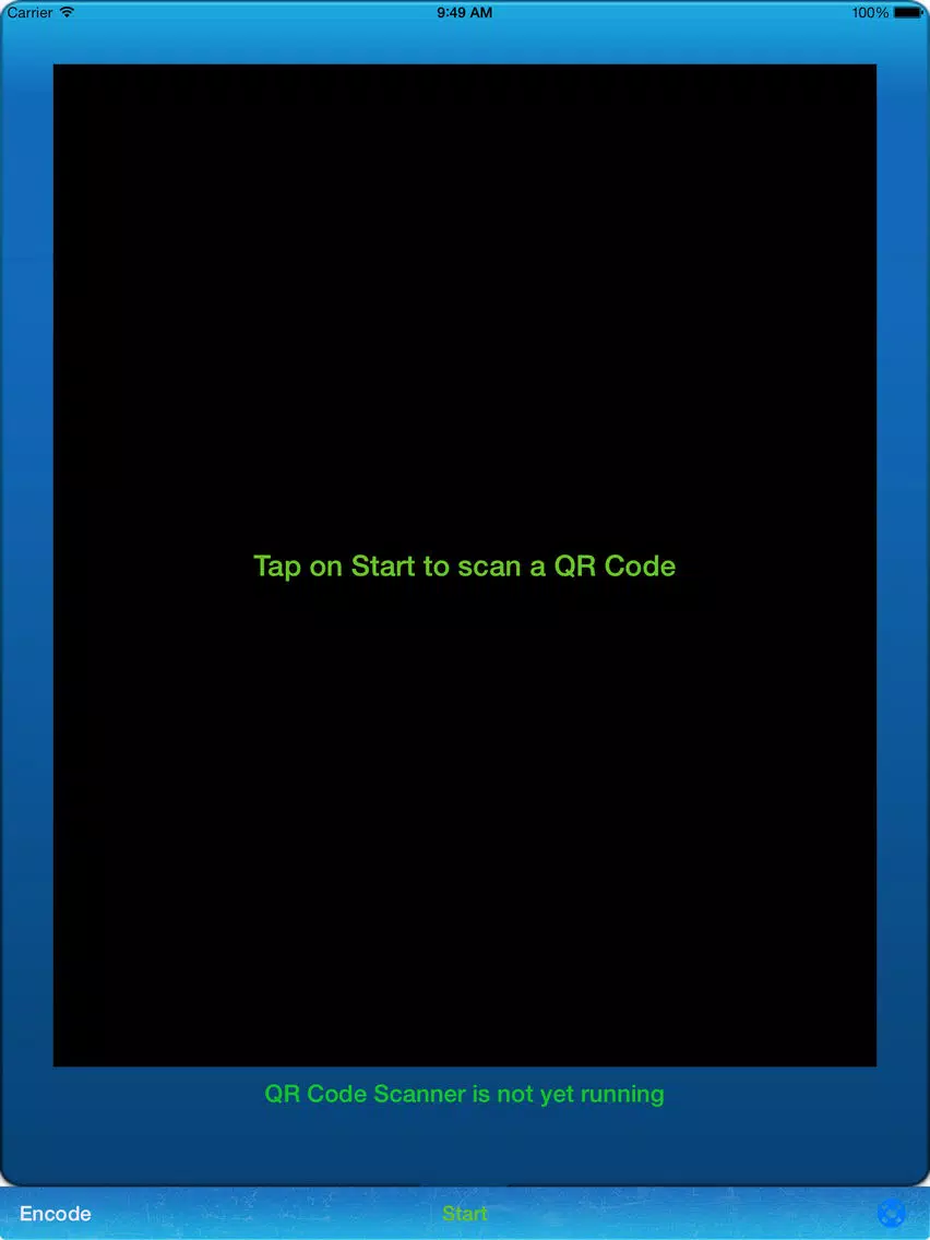Ảnh chụp màn hình của QR Code Scan iPad 