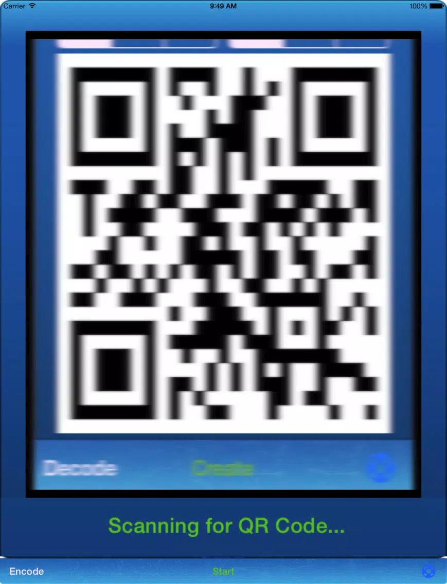 Ảnh chụp màn hình của QR Code Scan iPad 