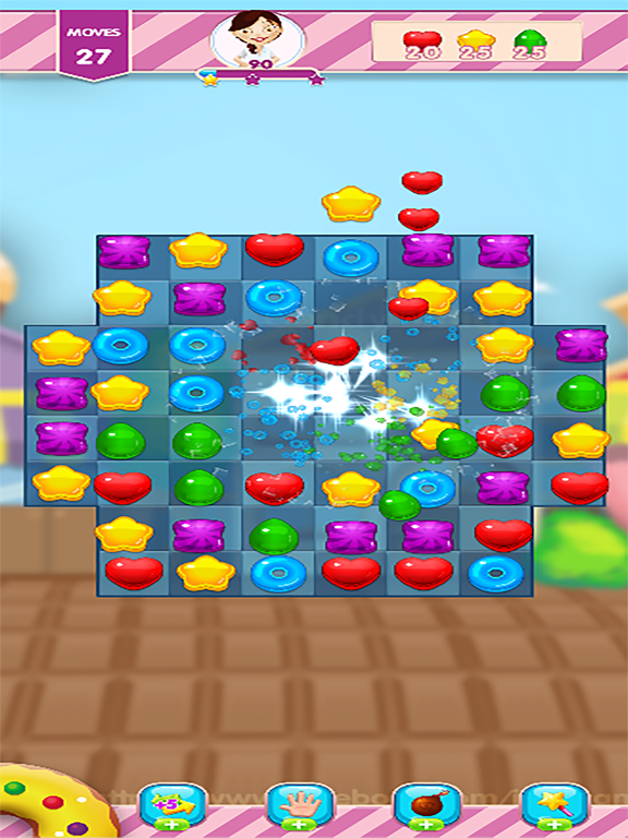Tangkapan layar Match 3 : Sugar Matching Games iPad 