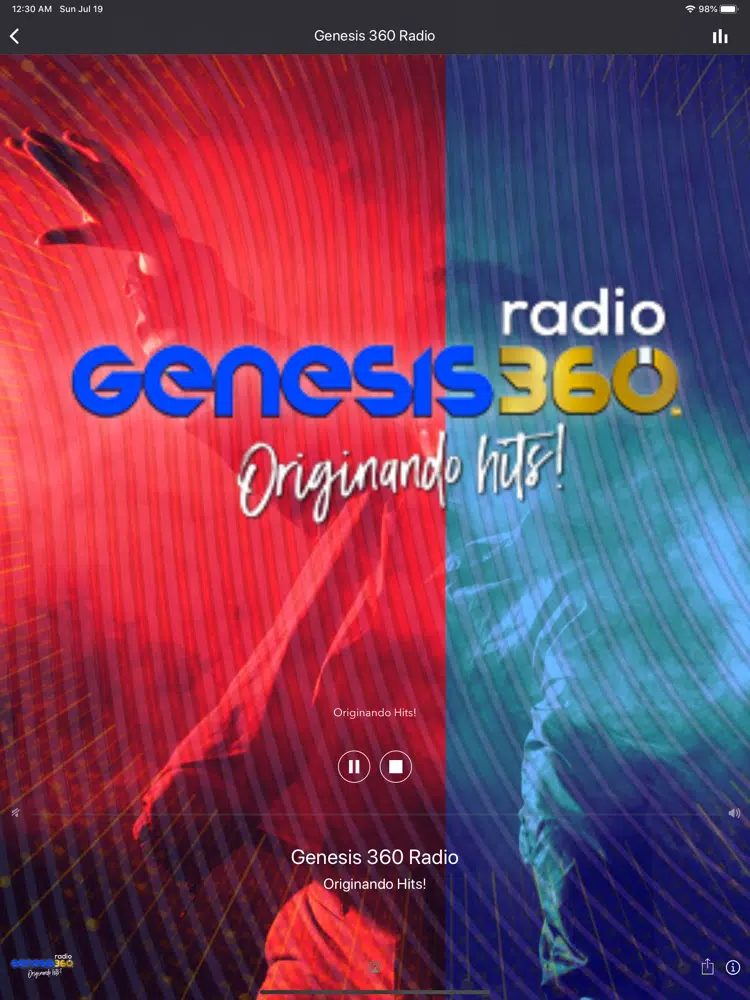 Zrzuty ekranu Genesis 360 Radio iPad 