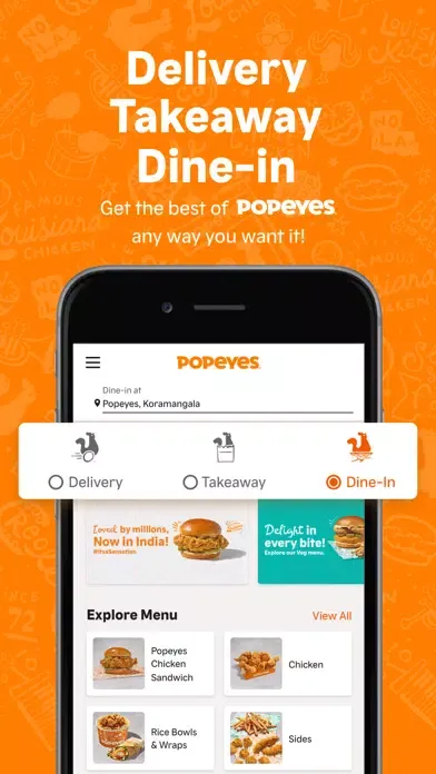 Popeyes India: Food Delivery Screenshots
