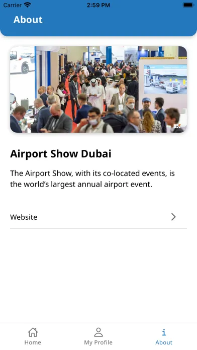Ảnh chụp màn hình của Airport Show Dubai 2023