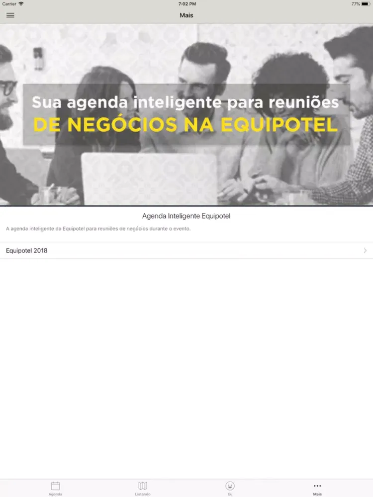 Скриншоты Agenda Inteligente Equipotel iPad 