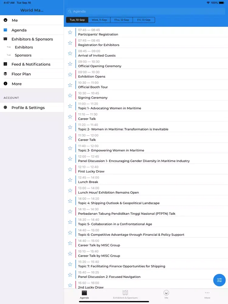 Capturas de pantalla de WMW'19 iPad