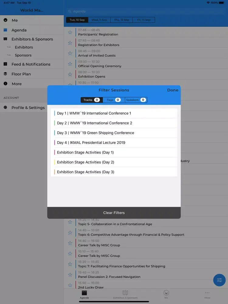 Capturas de pantalla de WMW'19 iPad