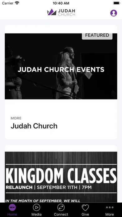 Ảnh chụp màn hình của Judah Church App