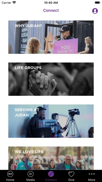 Ảnh chụp màn hình của Judah Church App