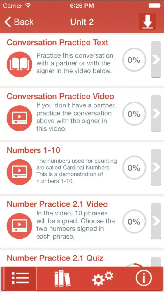 تصاویر Start ASL 1 Class App