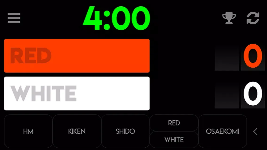 Captures d'écran de Judo timer.