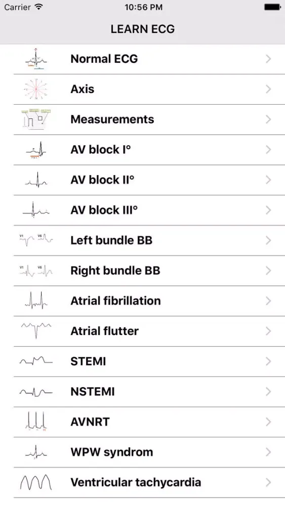 Learn ECG سکرین شاٹس