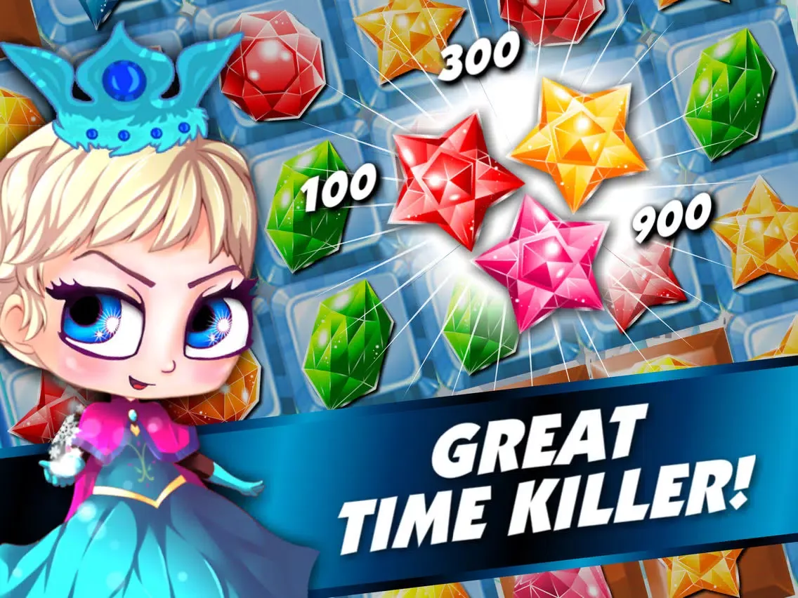 Скриншоты ``` Frozen Queen Match-3``` - fun candy puzzle game for jewel mania'cs free iPad 
