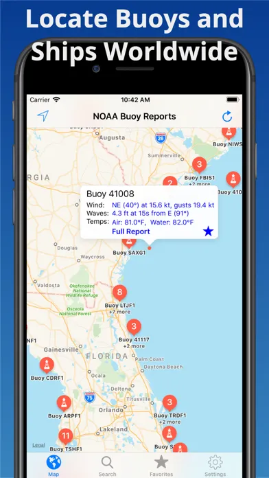 NOAA Buoy Reports স্ক্রিনশট