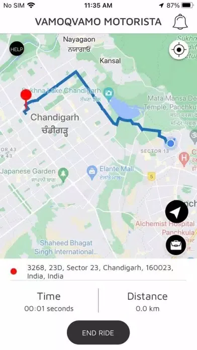Ảnh chụp màn hình của vamoQvamo Motorista