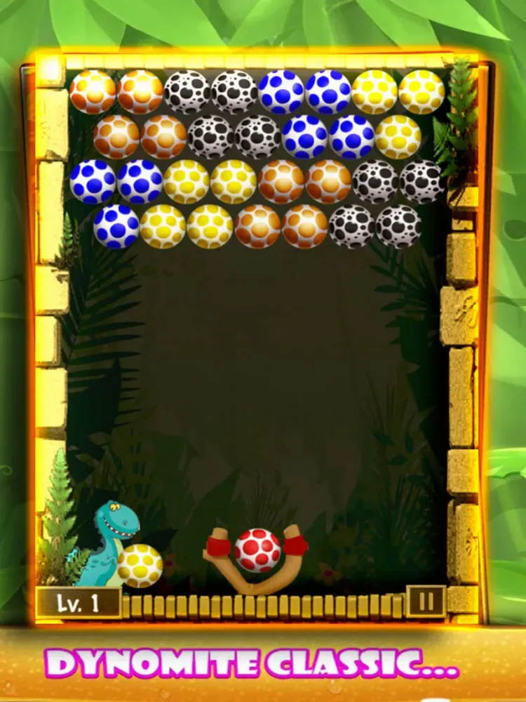Ảnh chụp màn hình của Crazy Eggs Shooter: Dinosaur Bubble iPad 