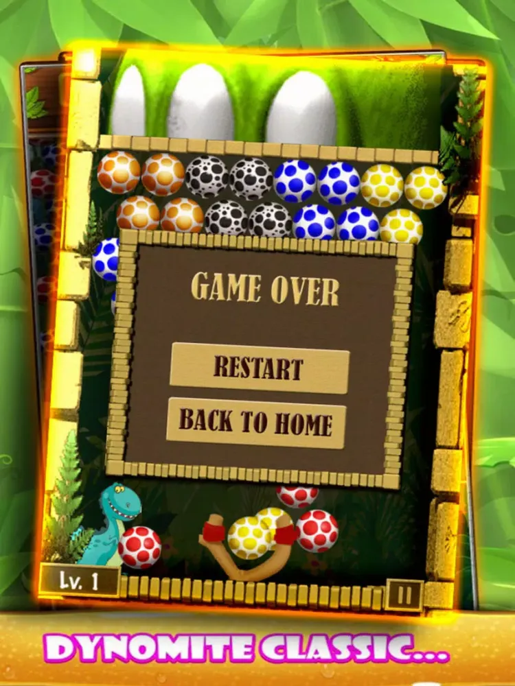 Ảnh chụp màn hình của Crazy Eggs Shooter: Dinosaur Bubble iPad 