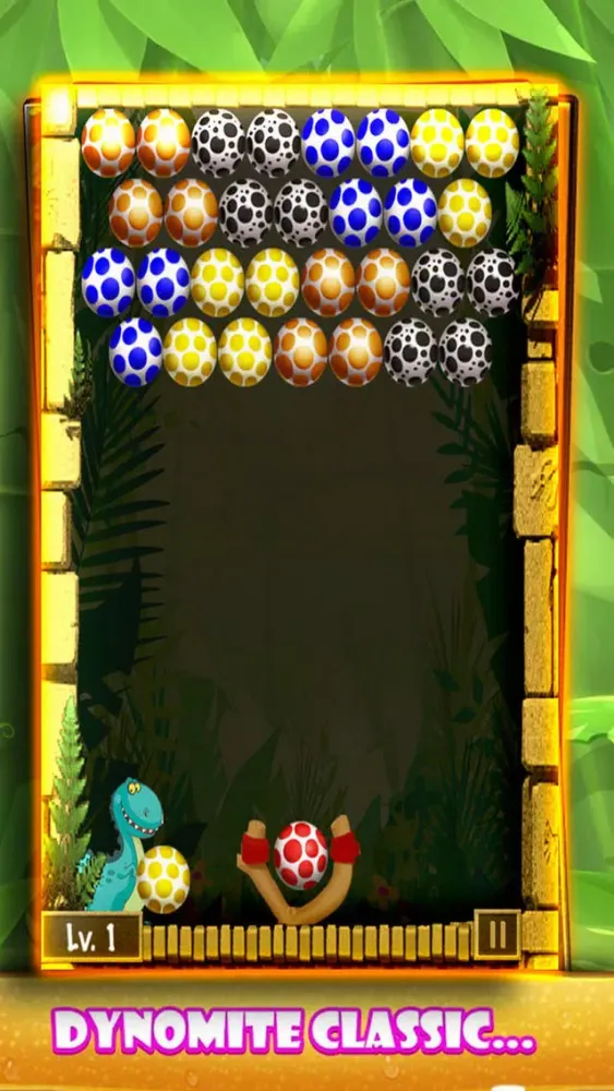 Ảnh chụp màn hình của Crazy Eggs Shooter: Dinosaur Bubble