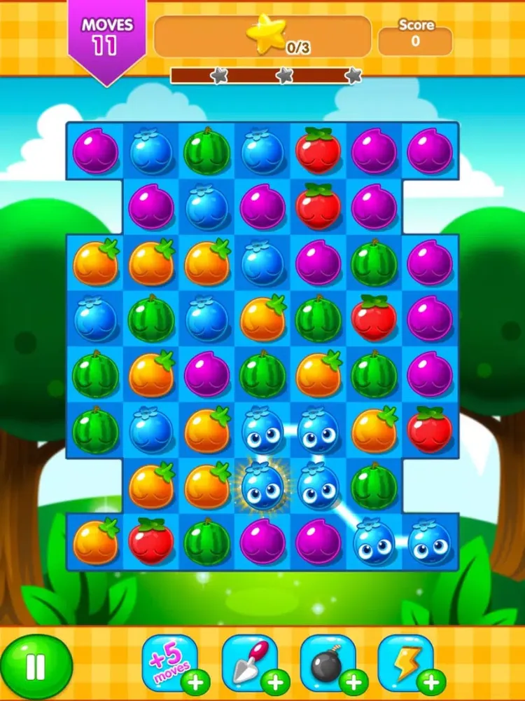ภาพหน้าจอของ Juice Fresh Garden Blast iPad 