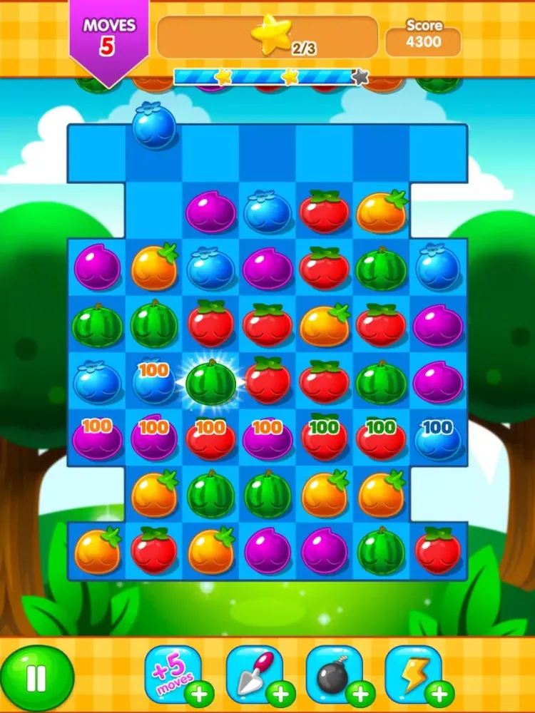 ภาพหน้าจอของ Juice Fresh Garden Blast iPad 