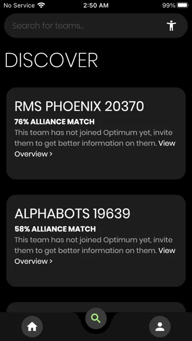 Optimum - FTC Team Scouting Screenshots