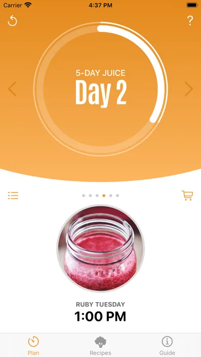 Captures d'écran de Jason Vale’s 5-Day Juice Diet