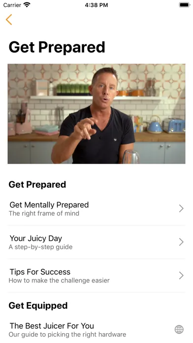 Captures d'écran de Jason Vale’s 5-Day Juice Diet