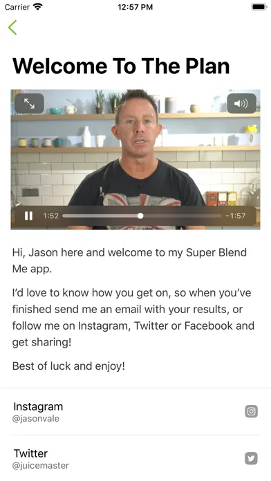 Captures d'écran de Jason Vale’s Super Blend Me!