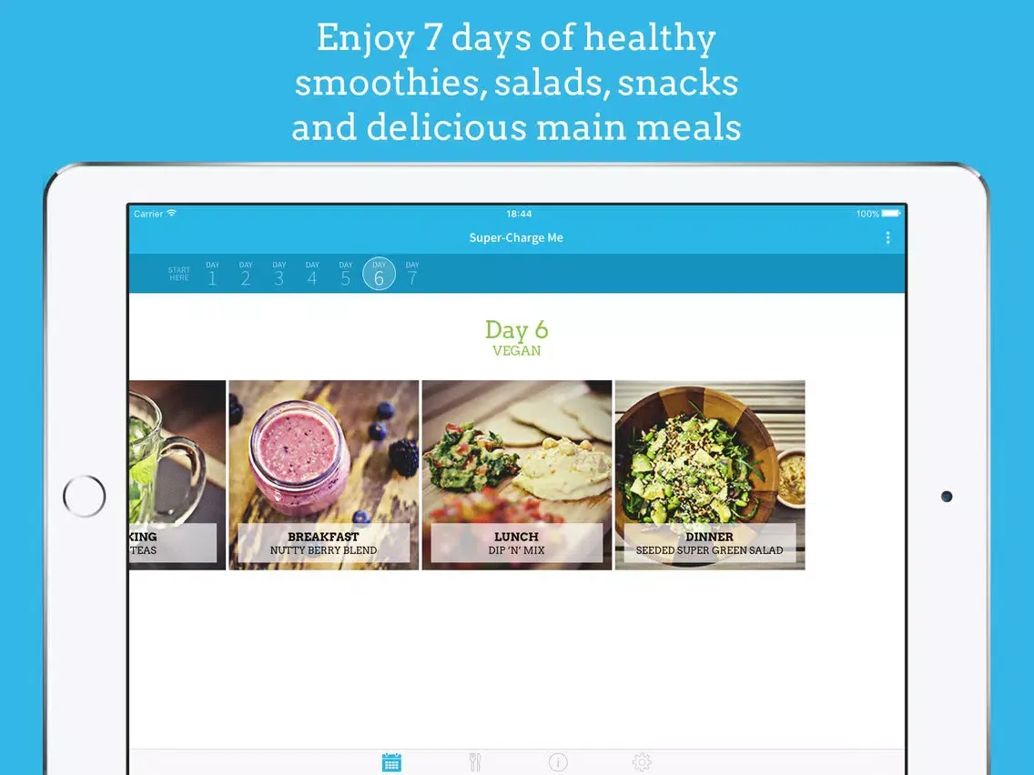 Jason Vale’s 7-Day ‘Super-Charge Me!’ Health Kick iPad  Screenshots
