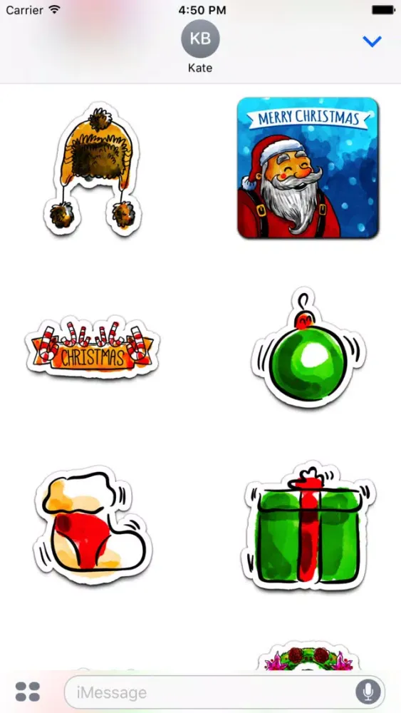 Watercolor Christmas Stickers Vol. 2 スクリーンショット