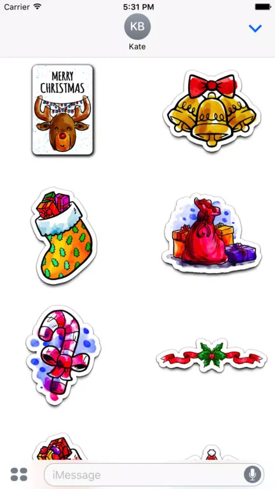 Watercolor Christmas Stickers Vol. 5 Screenshots