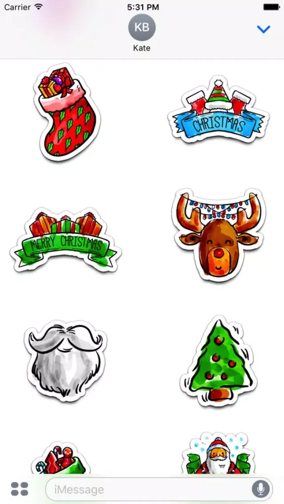 Watercolor Christmas Stickers Vol. 5 Screenshots