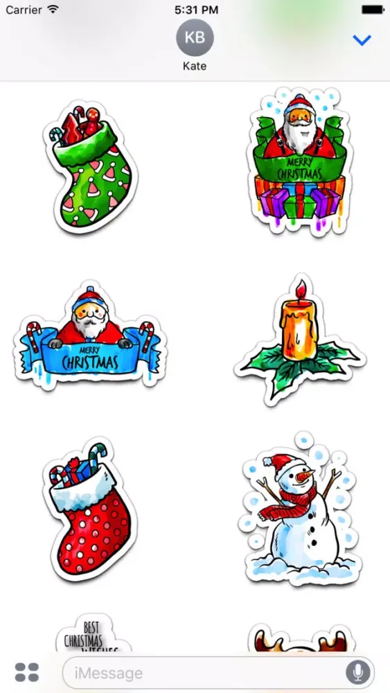 Watercolor Christmas Stickers Vol. 5 Screenshots