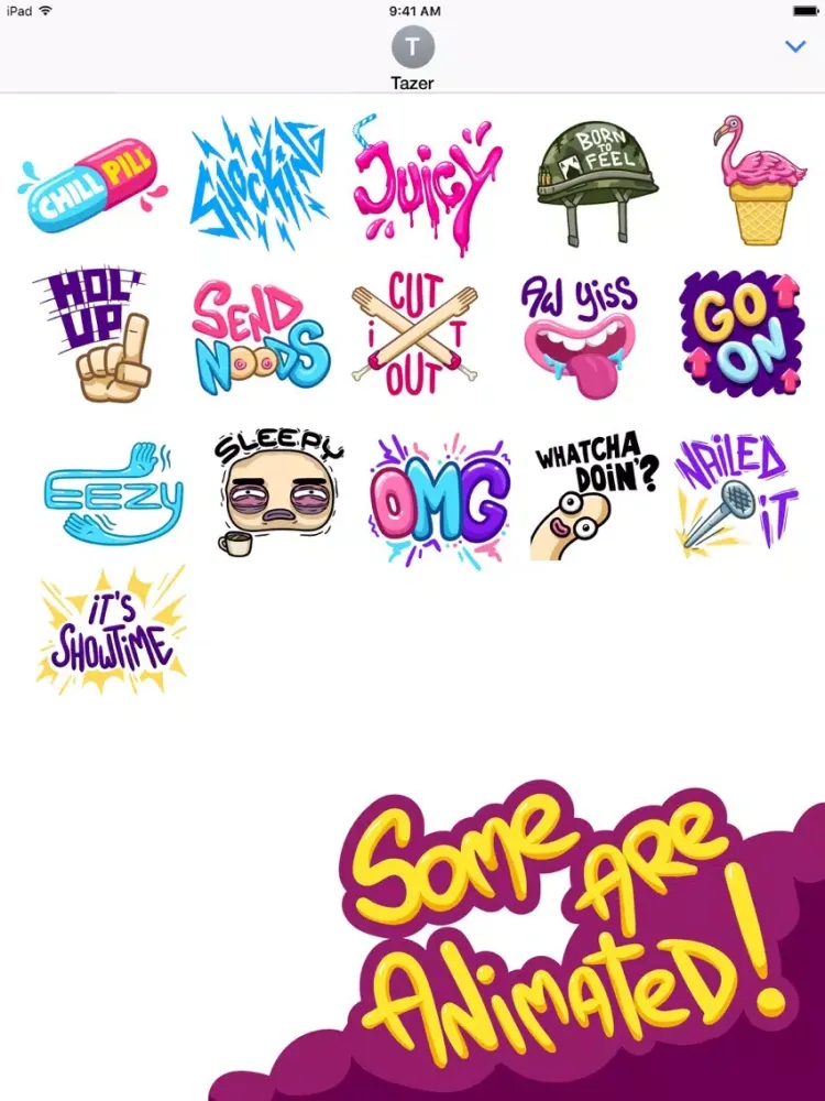 Captures d'écran de Juicy Hot Sticker Pack iPad 