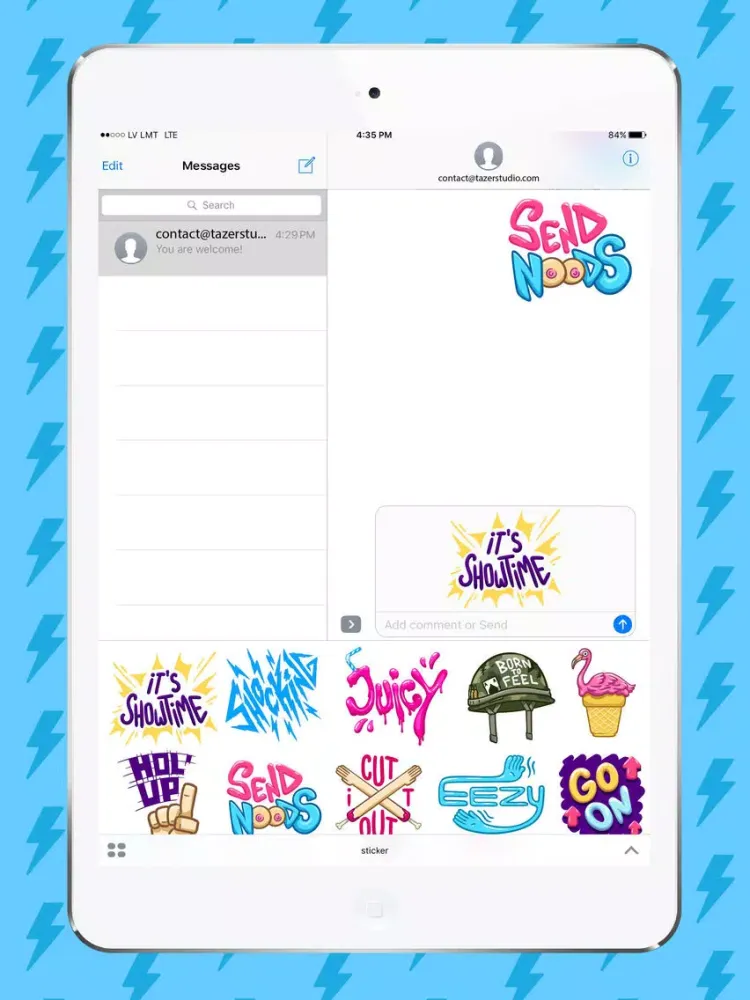 Captures d'écran de Juicy Hot Sticker Pack iPad 