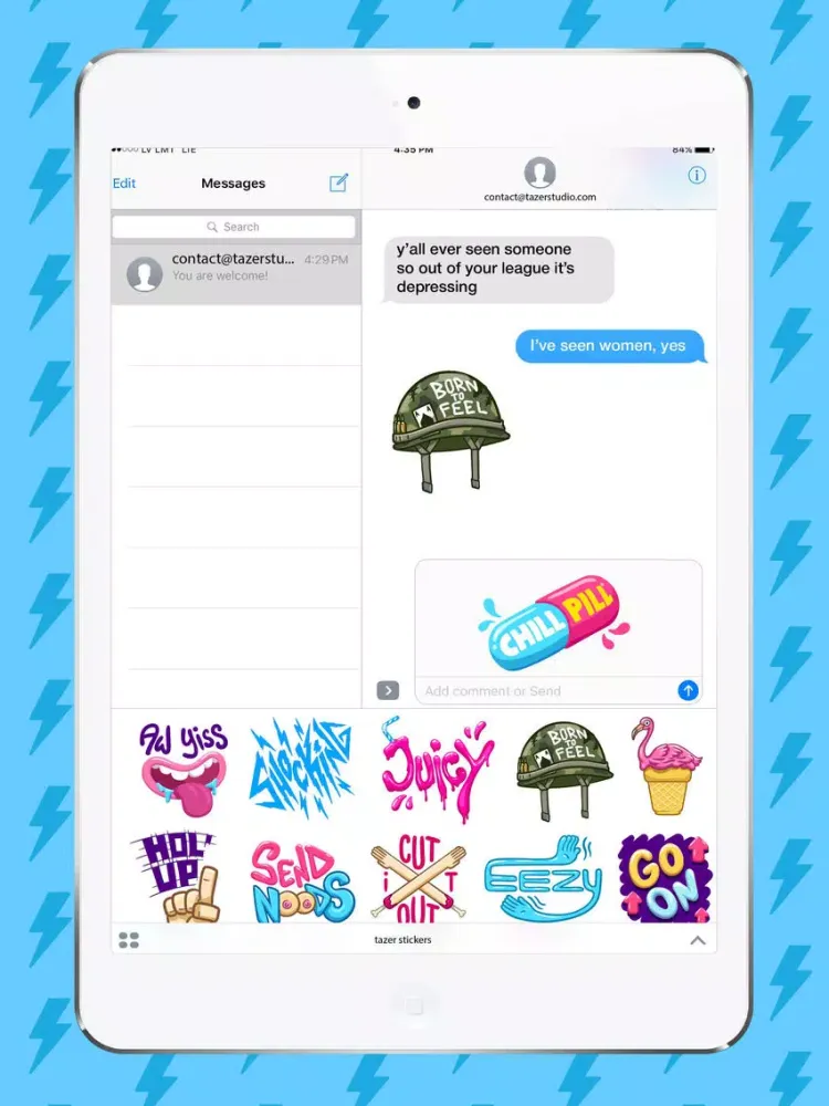 Captures d'écran de Juicy Hot Sticker Pack iPad 