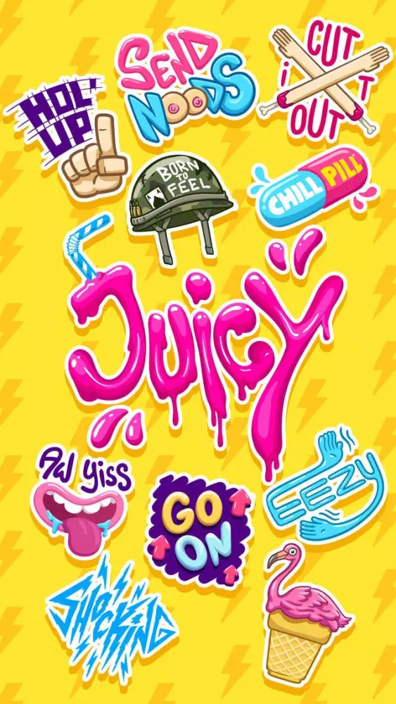 Captures d'écran de Juicy Hot Sticker Pack