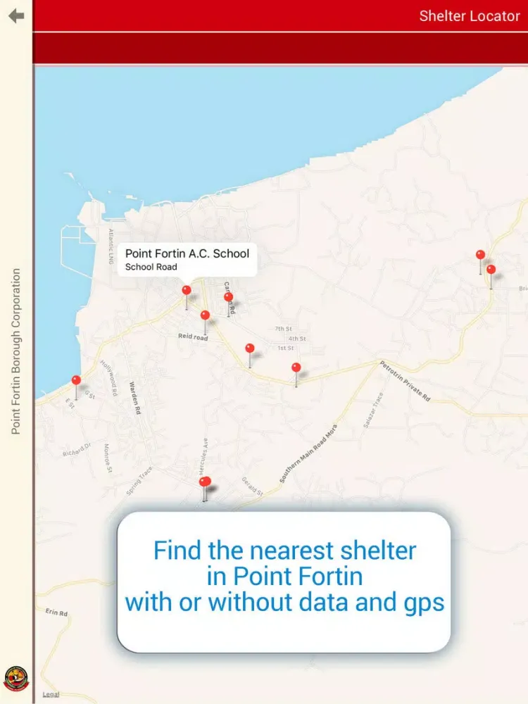 Capturas de pantalla de Point Fortin iPad 