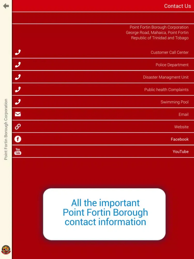 Capturas de pantalla de Point Fortin iPad 