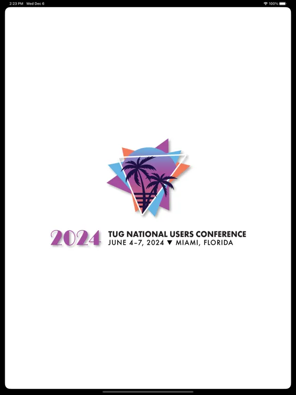 Capturas de tela do 2024 TUG National Conference iPad 